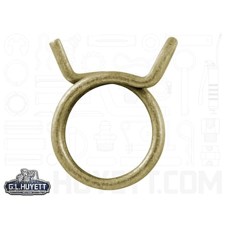 Rotor Clip Hose Clamp .646 Double Wire ZY HCR2-0105